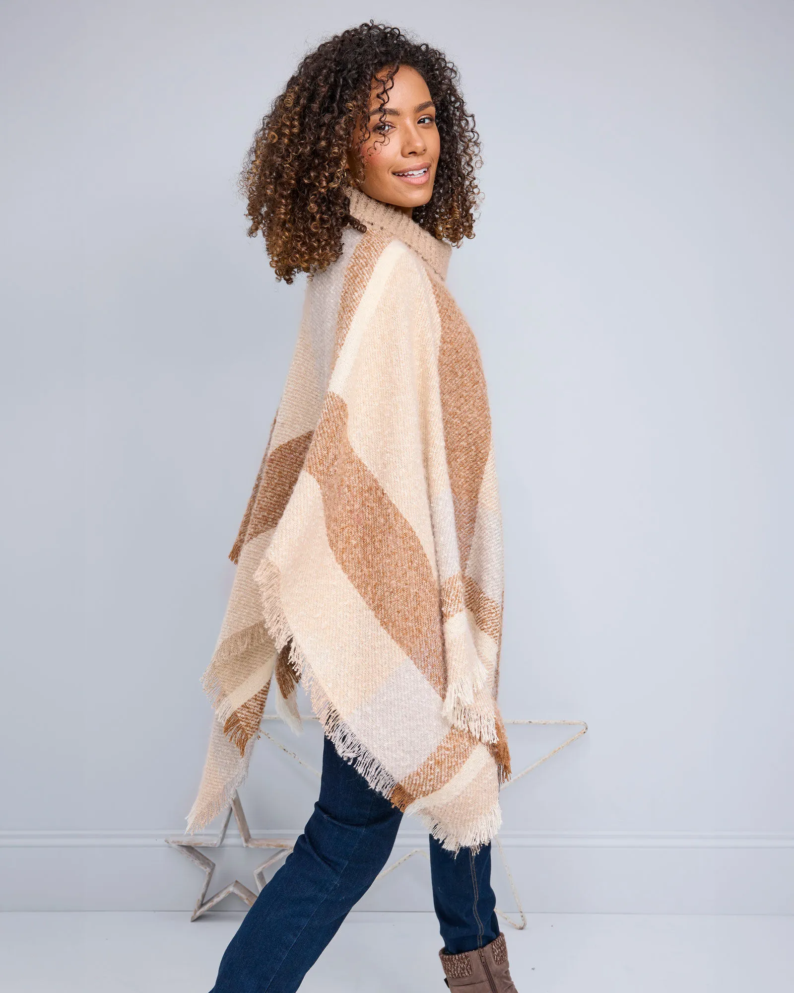 Roll Neck Poncho