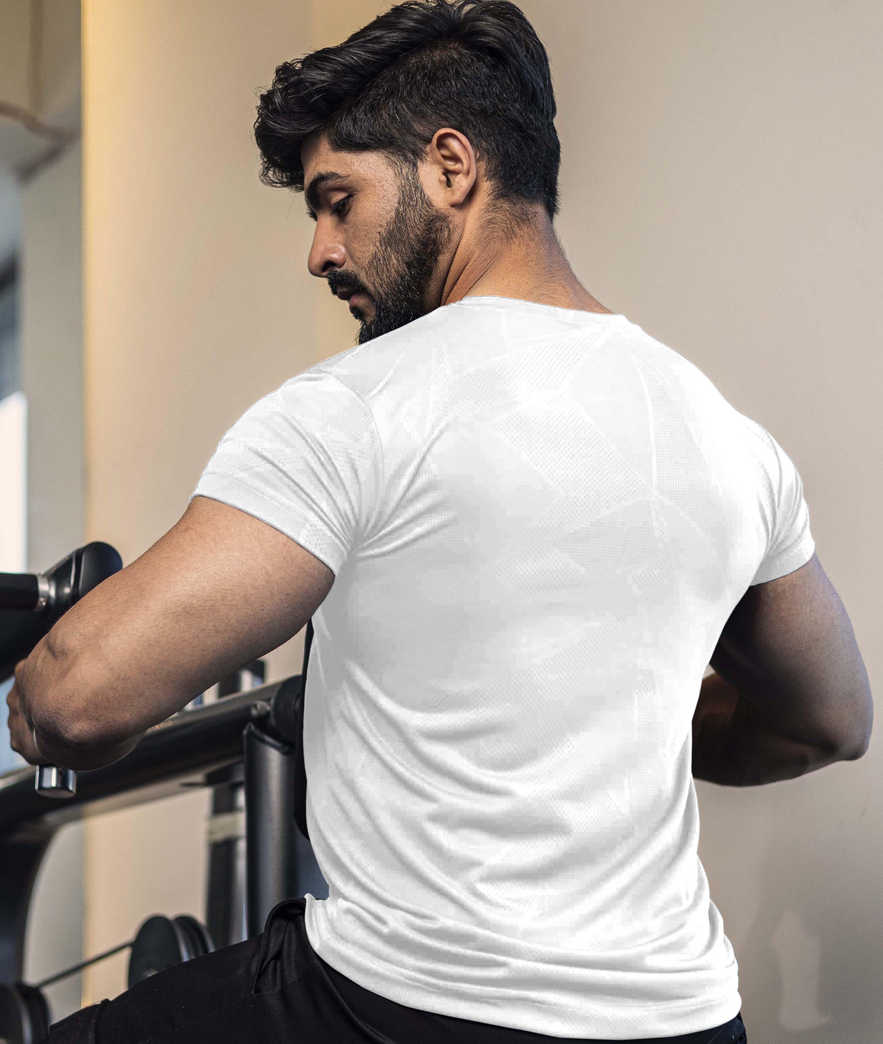 Speed GymX Tee: Textured White