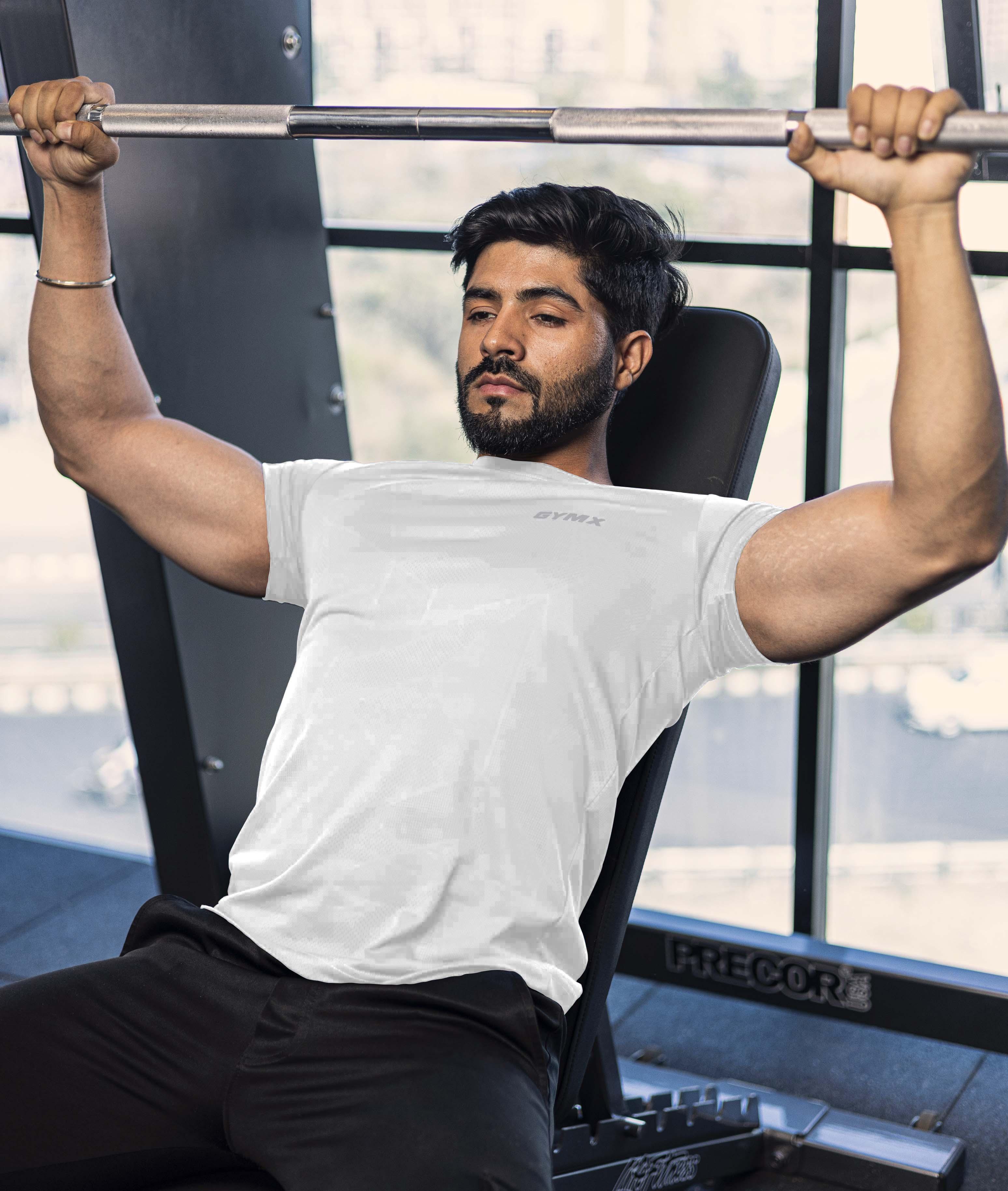 Speed GymX Tee: Textured White