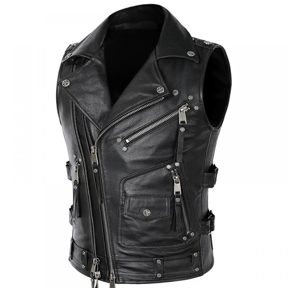 Stylish Leather Waistcoat