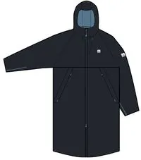 Tempest Recycelter Wasserdichter Surf-Poncho - Schwarz