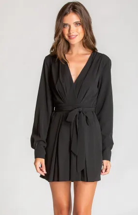 V-Neckline Playsuit with Pleat Detail (SJP400B) 