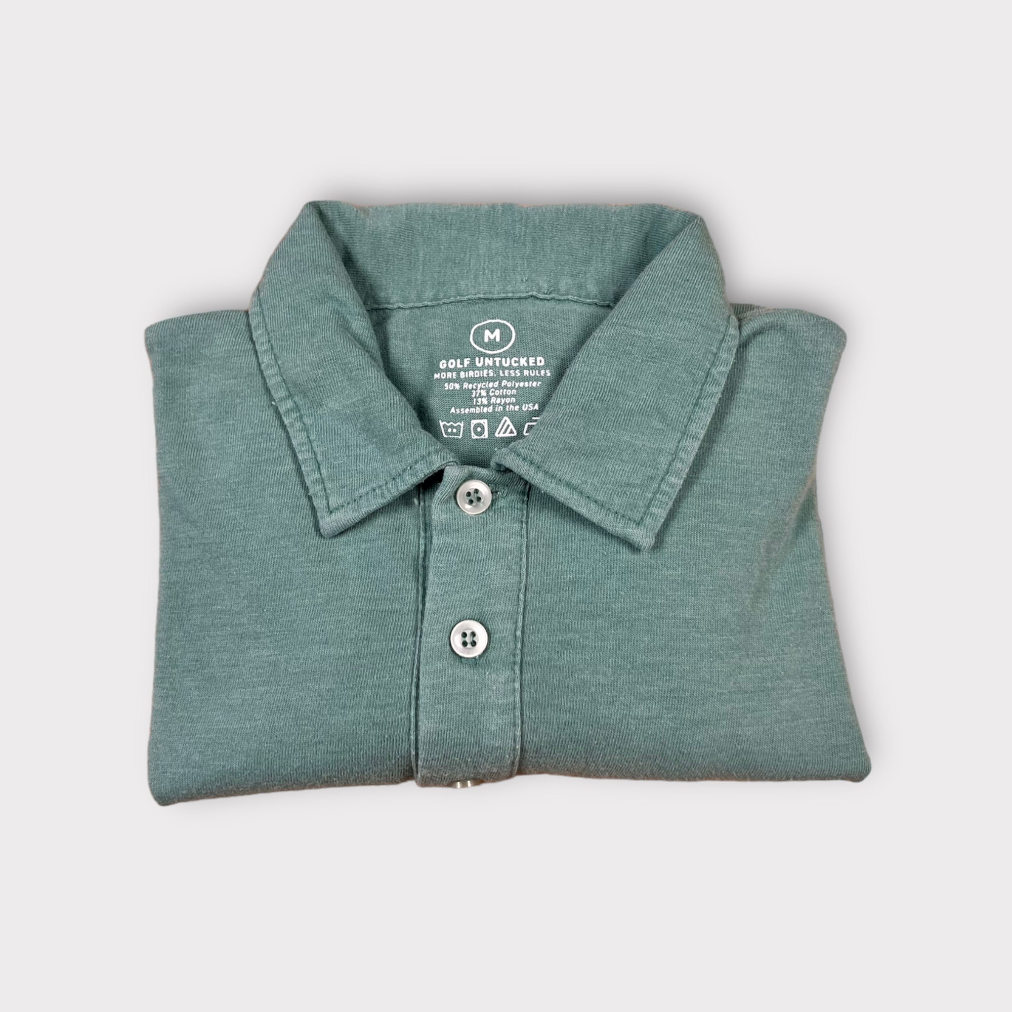 Vintage Comfort Polo- Light Green