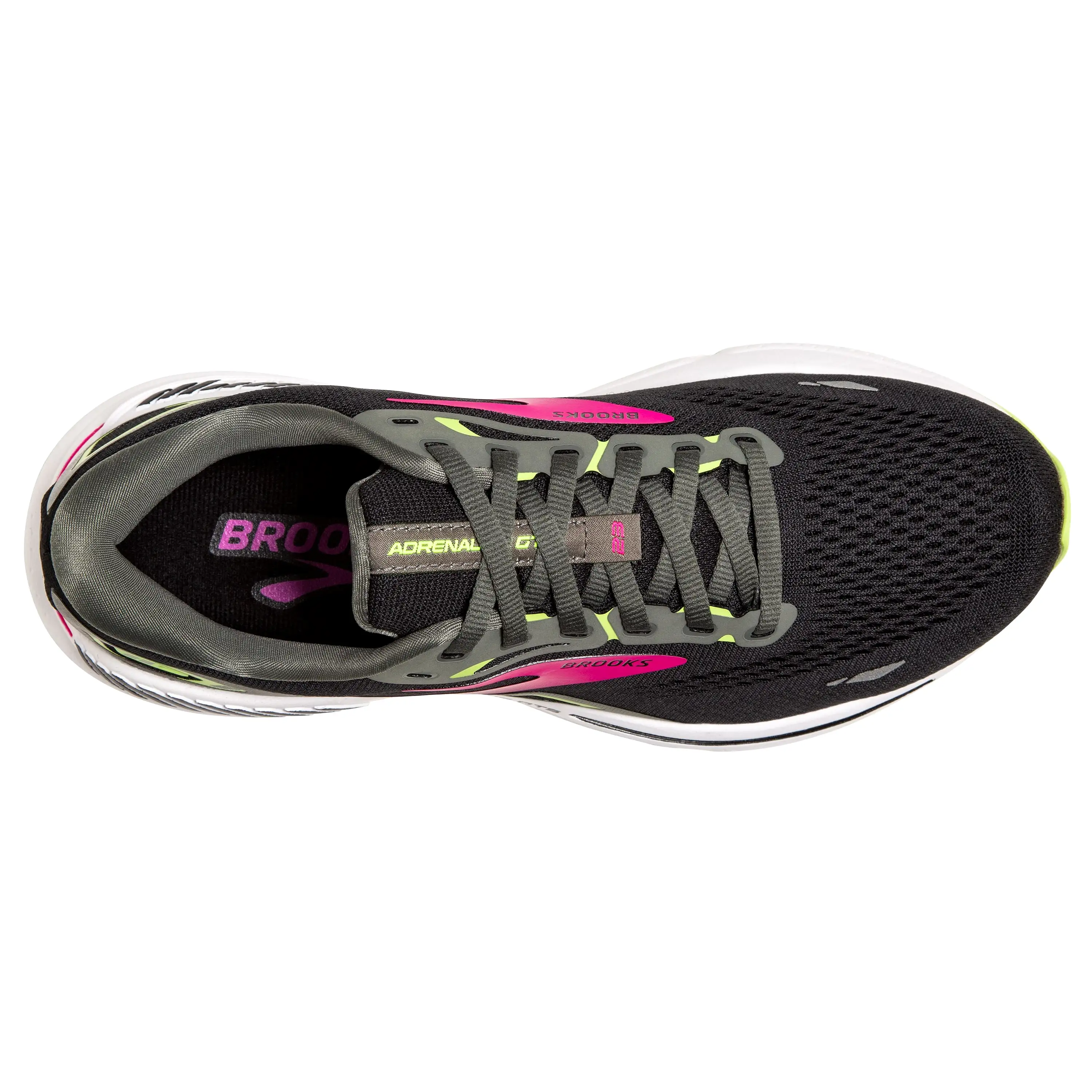 W Brooks Adrenaline GTS 23 Black/Gunmetal/Sharp Green