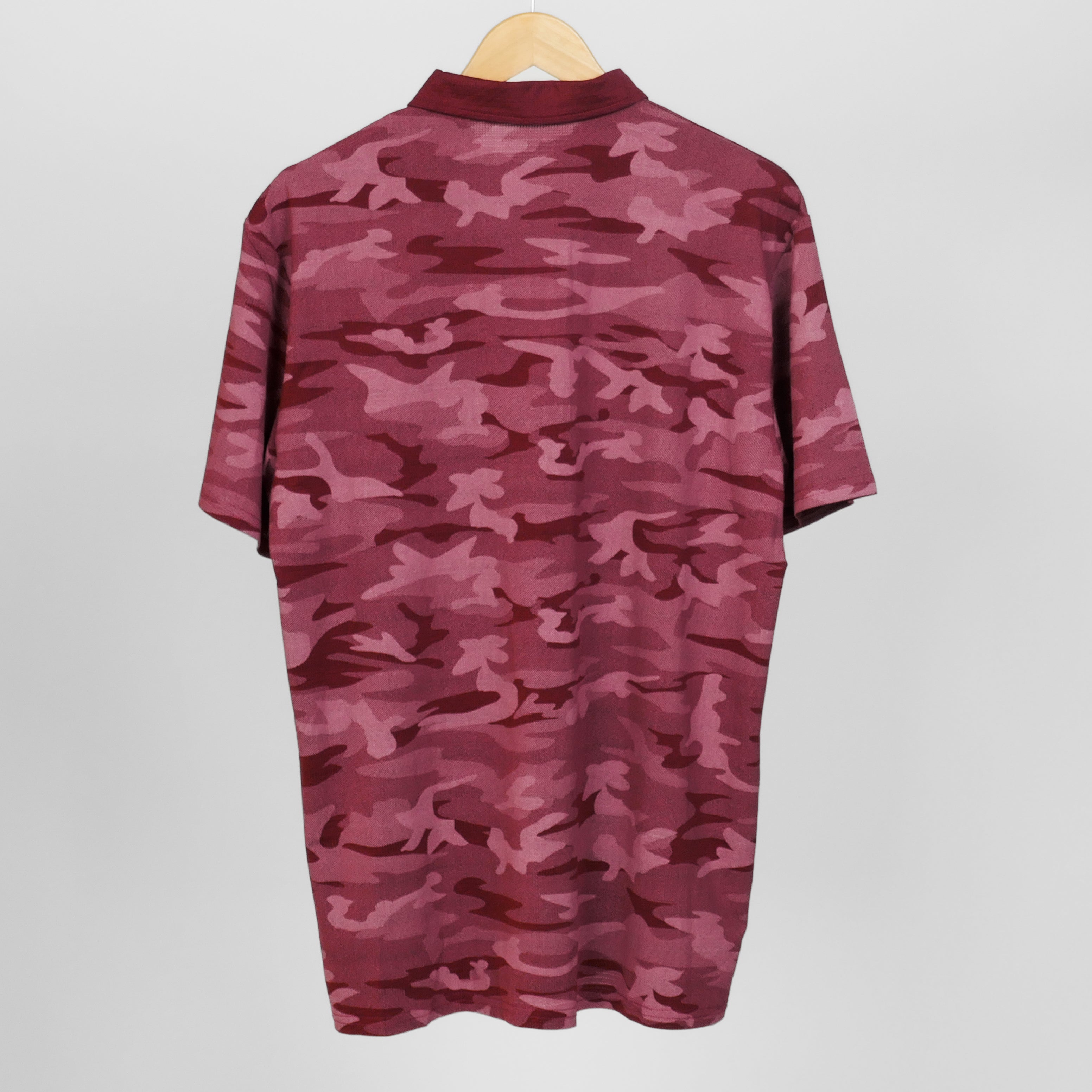 Wine 'Camo' Polo