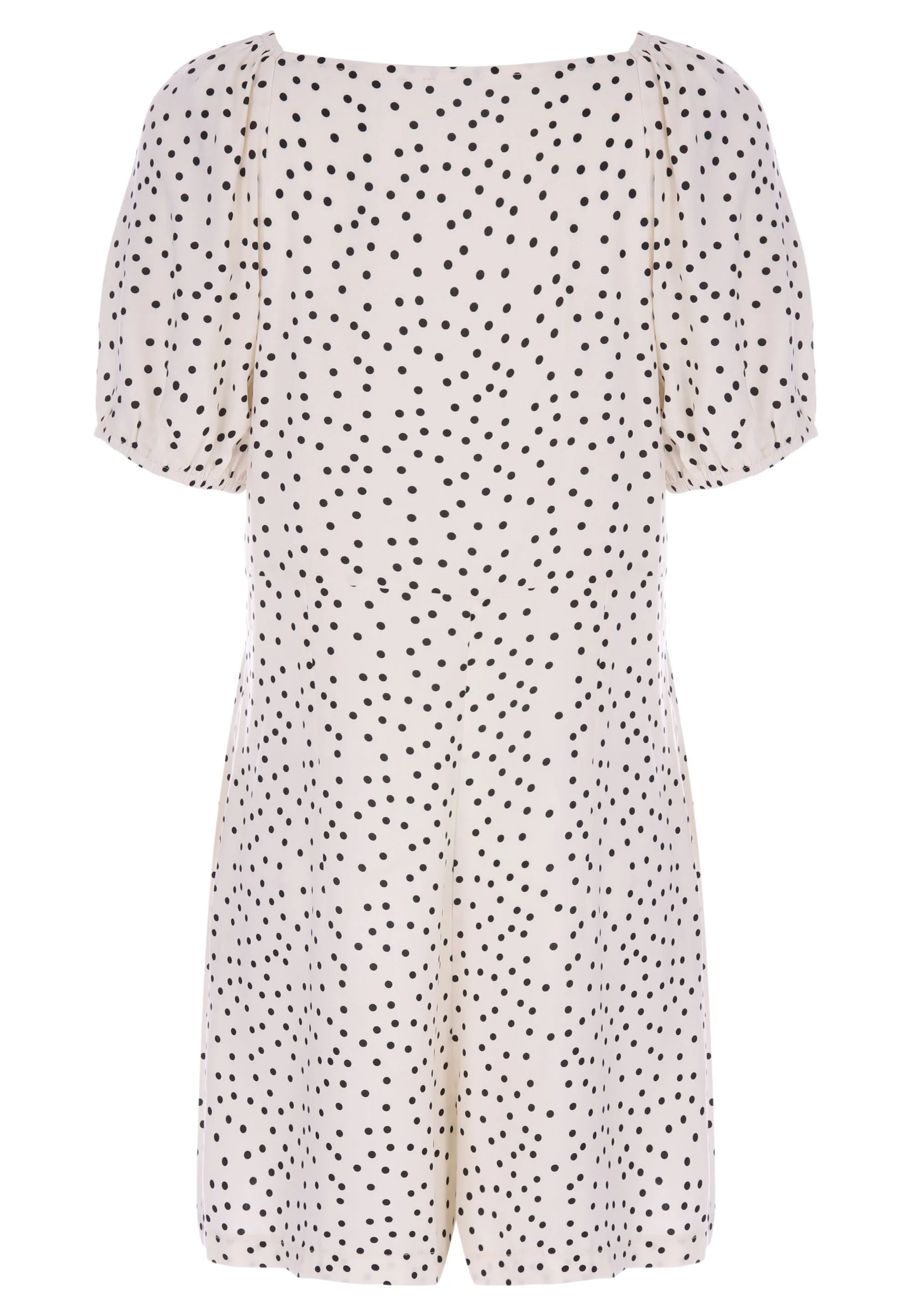 Womens White Spot Sweetheart Playsuit